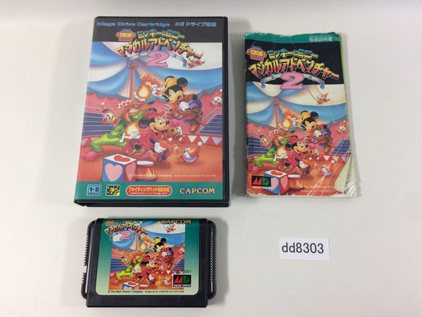 DD8303 Mystery Mickey Minnie Magical Adventure 2 BOXED Mega Drive Genesis Japan