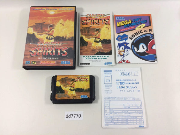DD7770 Samurai Spirits BOXED Mega Drive Genesis Japan