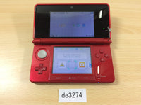 de3274 Nintendo 3DS Metallic Red Console Japan