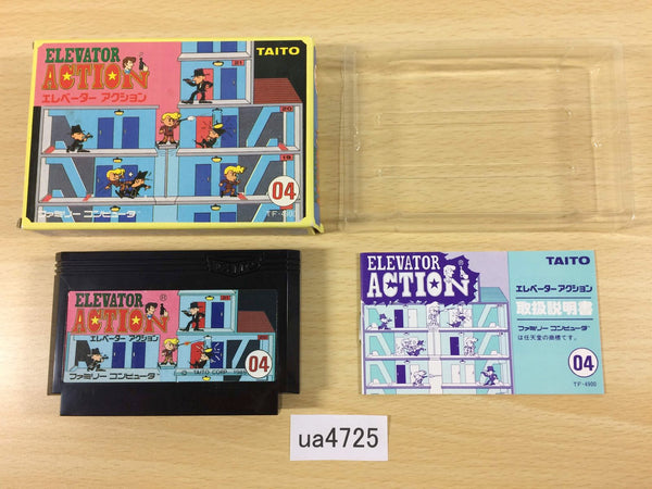 ua4725 Elevator Action BOXED NES Famicom Japan