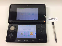 ka7281 Nintendo 3DS Clear Black Console Japan
