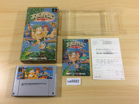ua8882 Joe & Mac Tatakae Genshijin BOXED SNES Super Famicom Japan