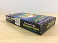 ua7084 The Simpsons Bart's Nightmare BOXED SNES Super Famicom Japan