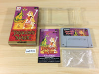 ua6735 Dragon's Magic Lair BOXED SNES Super Famicom Japan