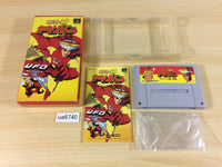 ua6740 UFO Kamen Yakisoban Kettler no Kuroi Inbou BOXED SNES Super Famicom Japan